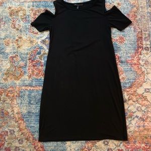 Cold Shoulder Tee Shirt Dress